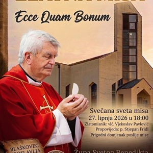  Proslava zlatne mise  vlč. Vjekoslava Pavlovića u Župi sv. Benedikta u Blaškovcu